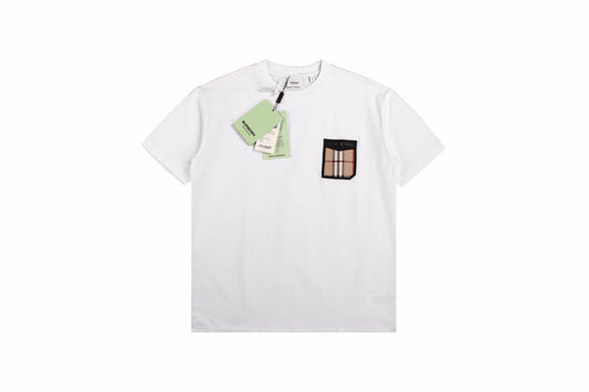 Burberry T-shirt with Check Pocket