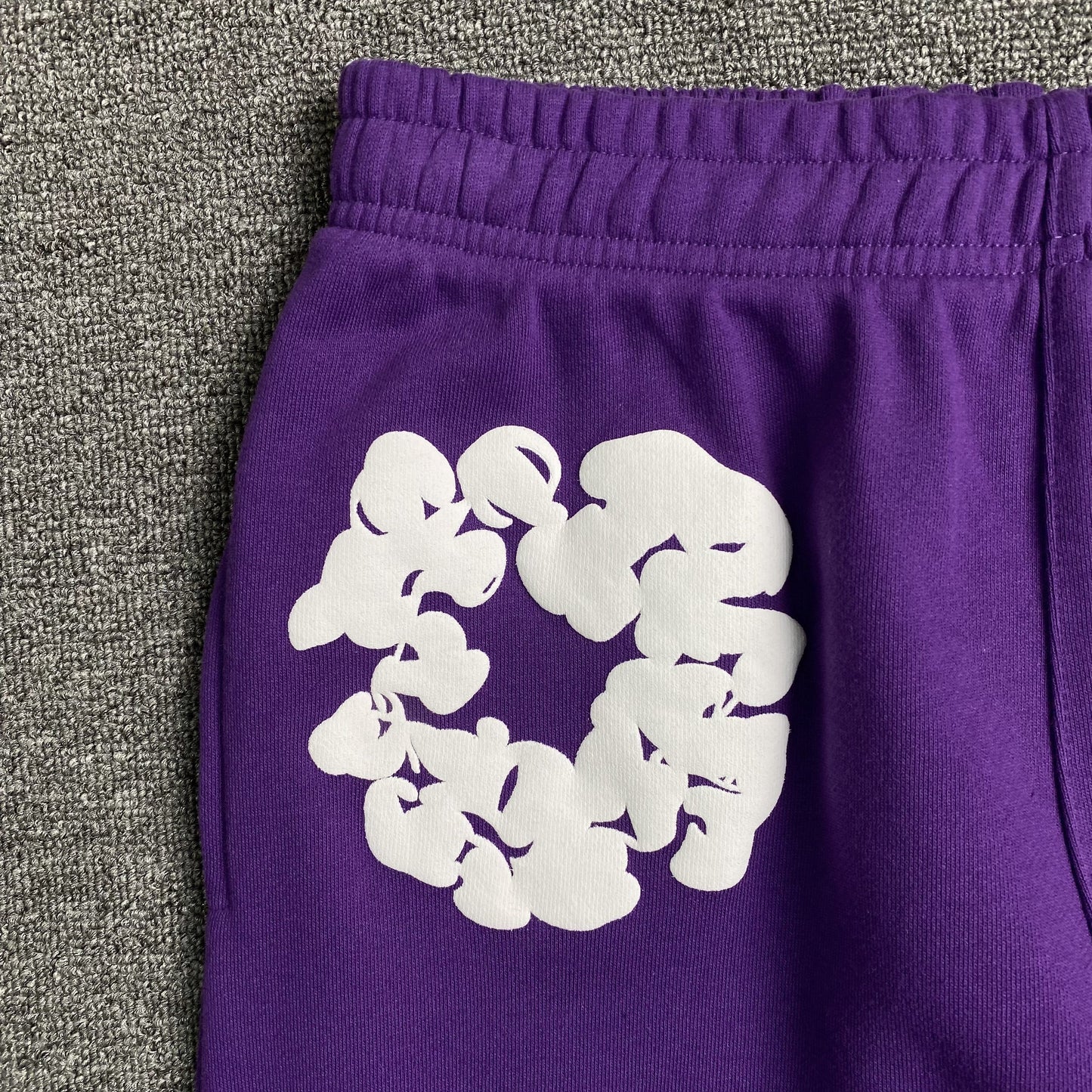 DENIM TEARS COTTON WREATH SWEATPANTS PURPLE