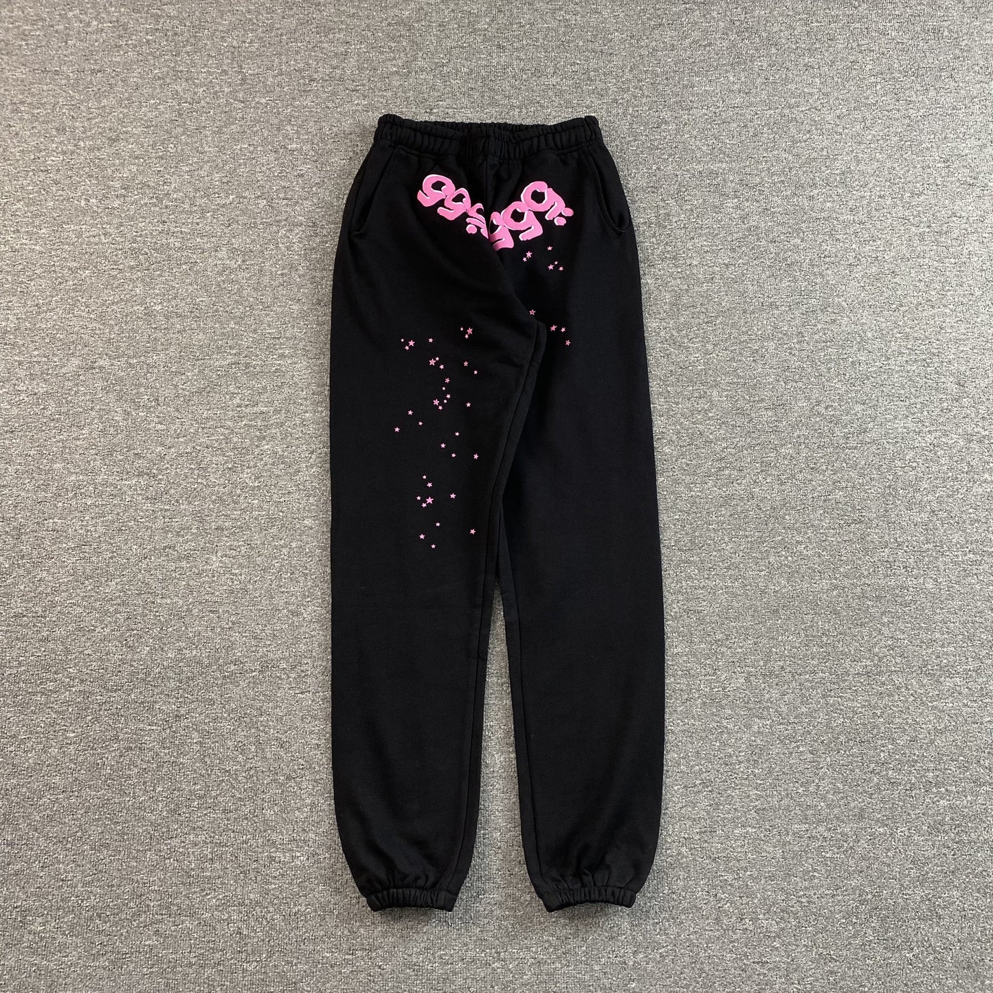 SP5DER ANGEL NUMBER SWEATPANTS BLACK