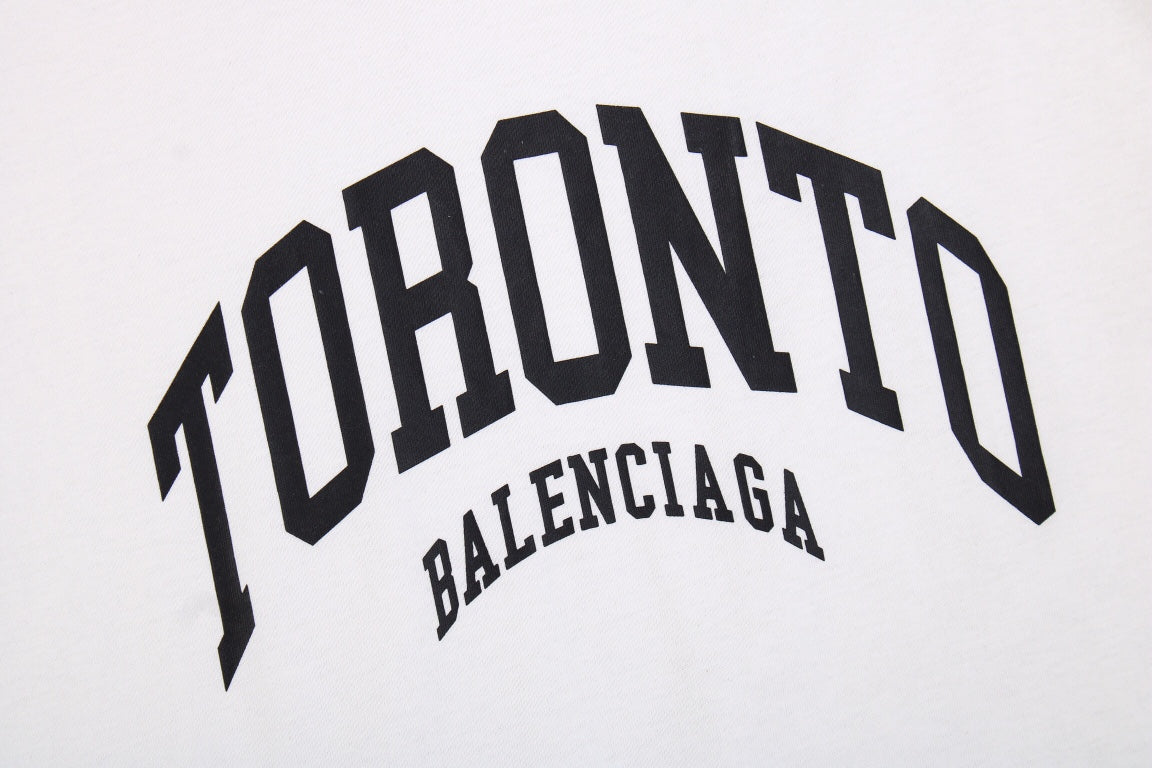 BALENCIAGA TORONTO LOGO T-SHIRT WHITE