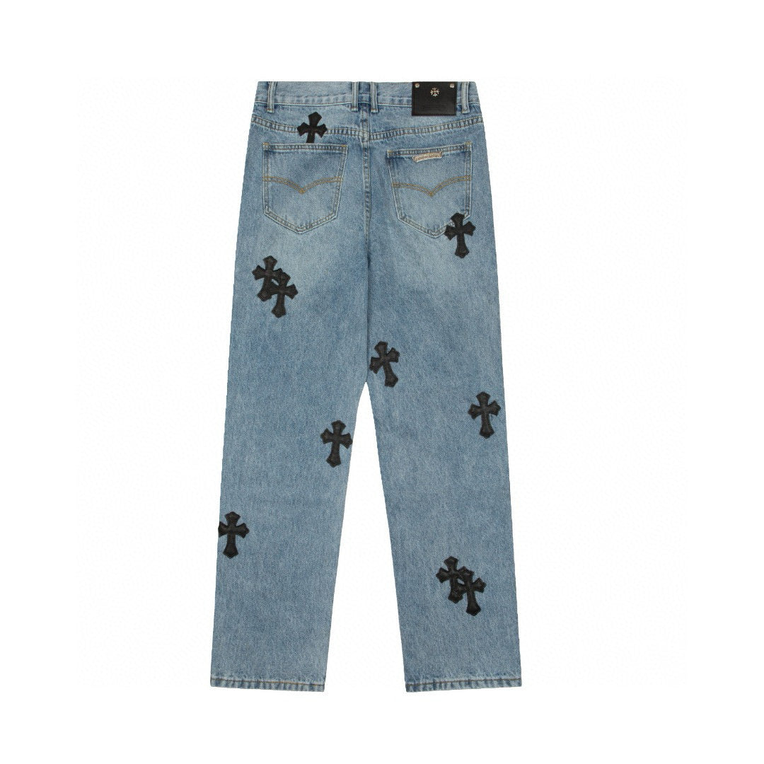 CHROME HEARTS X LEVI'S CROSS PATCH JEANS