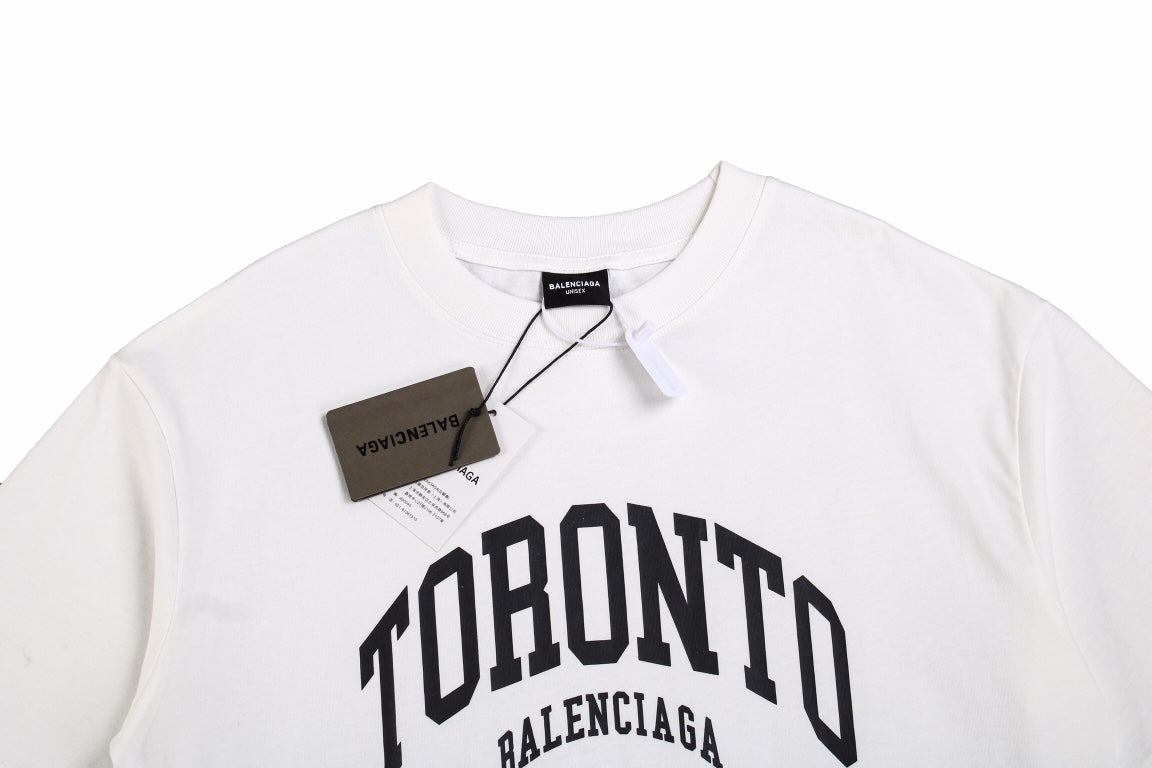 BALENCIAGA TORONTO LOGO T-SHIRT WHITE