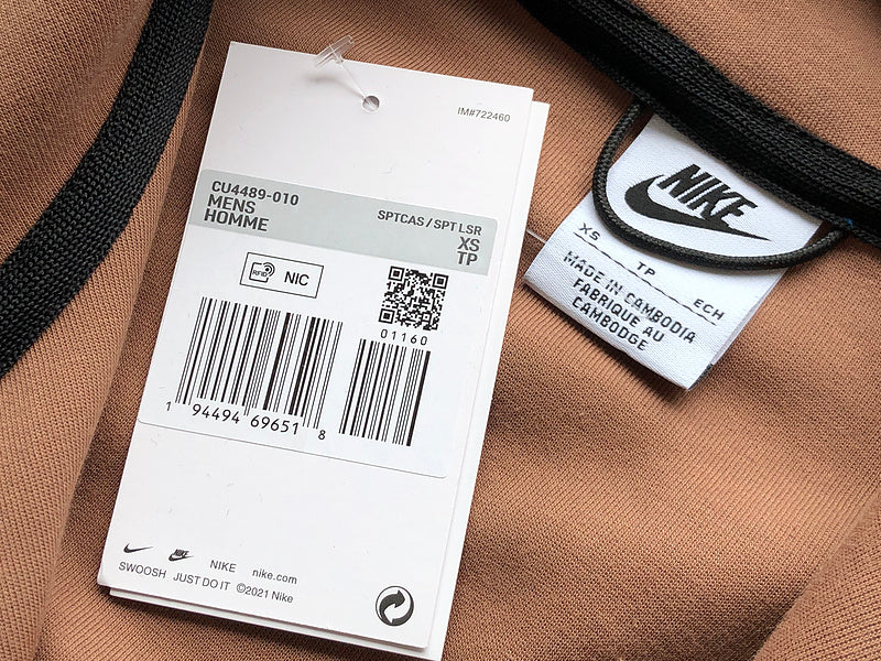 NIKE TECH FLEECE HOODIE x ARCHEO BROWN