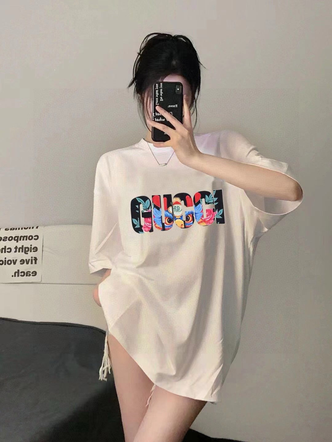 Gucci Graphic T-Shirt (Cream)