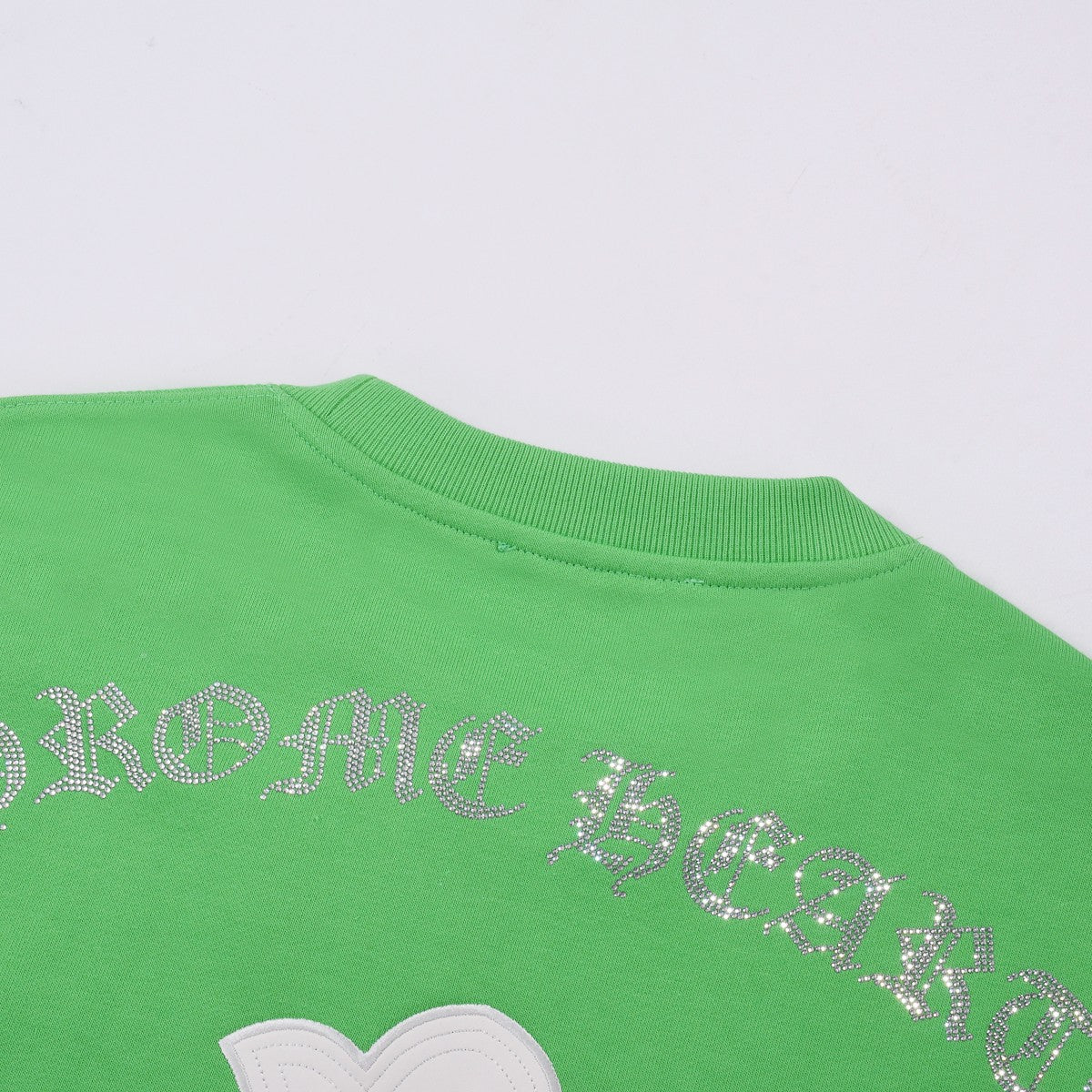 CHROME HEARTS WHITE CROSS PATCH SWEATSHIRT GREEN