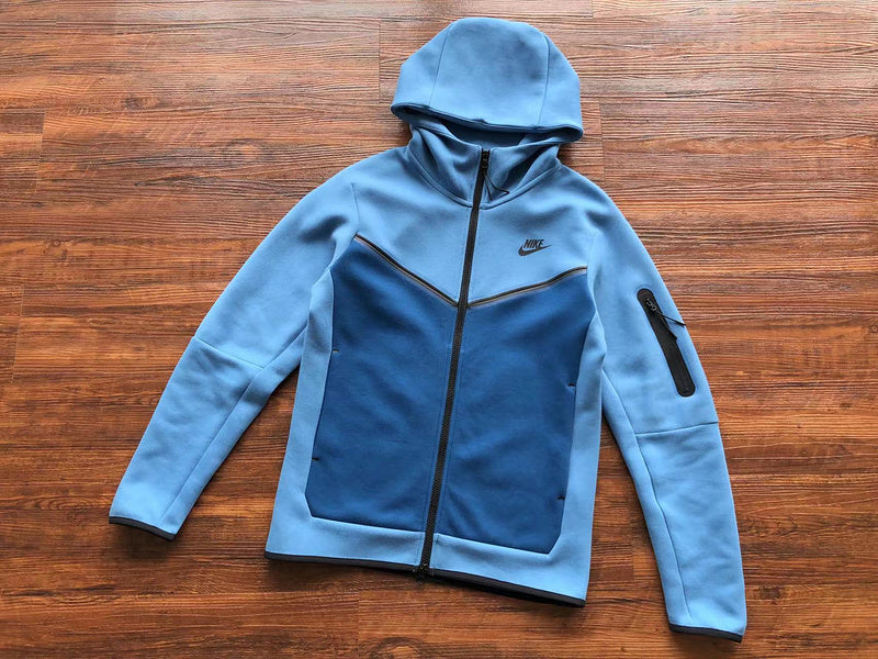 NIKE TECH FLEECE HOODIE x DUTCH BLUE/COURT BLUE