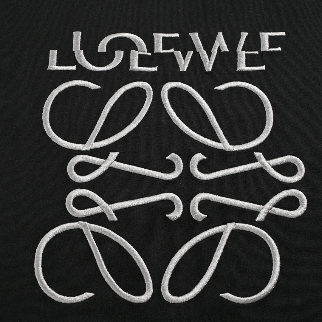 Loewe Black T-Shirt with Logo Design