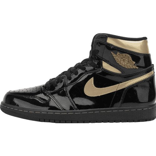 JORDAN 1 HIGH x BLACK METALLIC GOLD