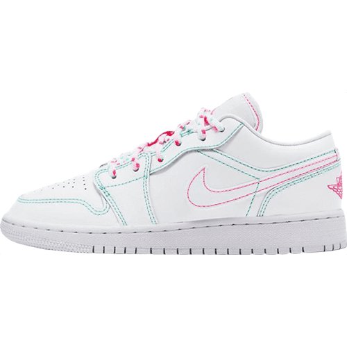 JORDAN 1 LOW x WHITE GREEN PINK