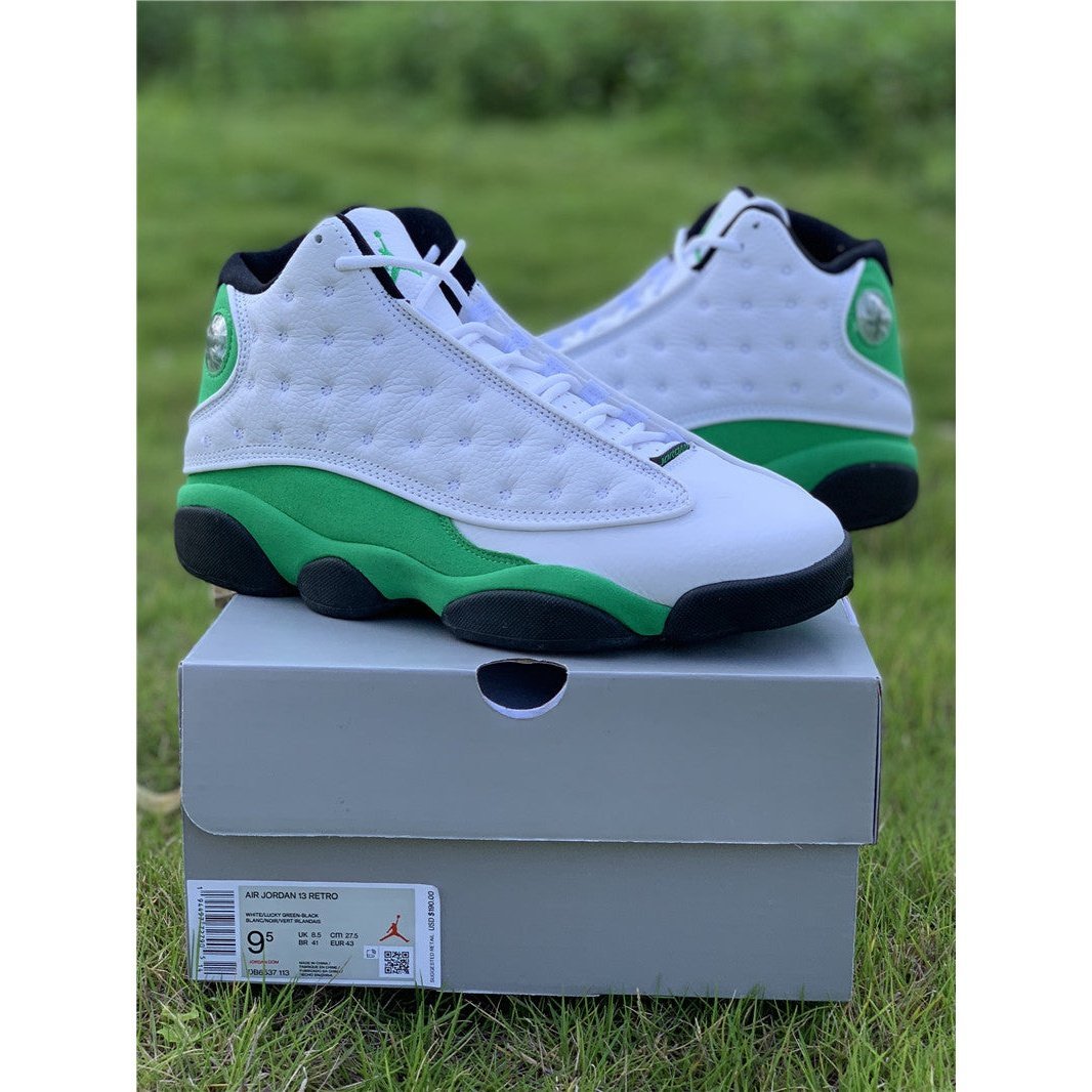 JORDAN 13 x WHITE LUCKY GREEN