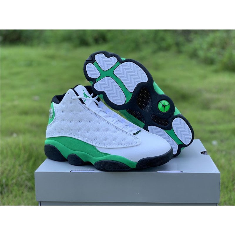 JORDAN 13 x WHITE LUCKY GREEN