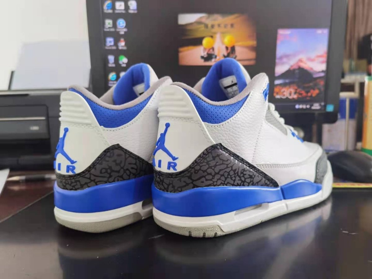 JORDAN 3 RETRO x RACER BLUE