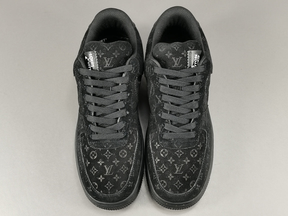 NIKE AIR FORCE 1 x LOUIS VUITTON BLACK/BLACK