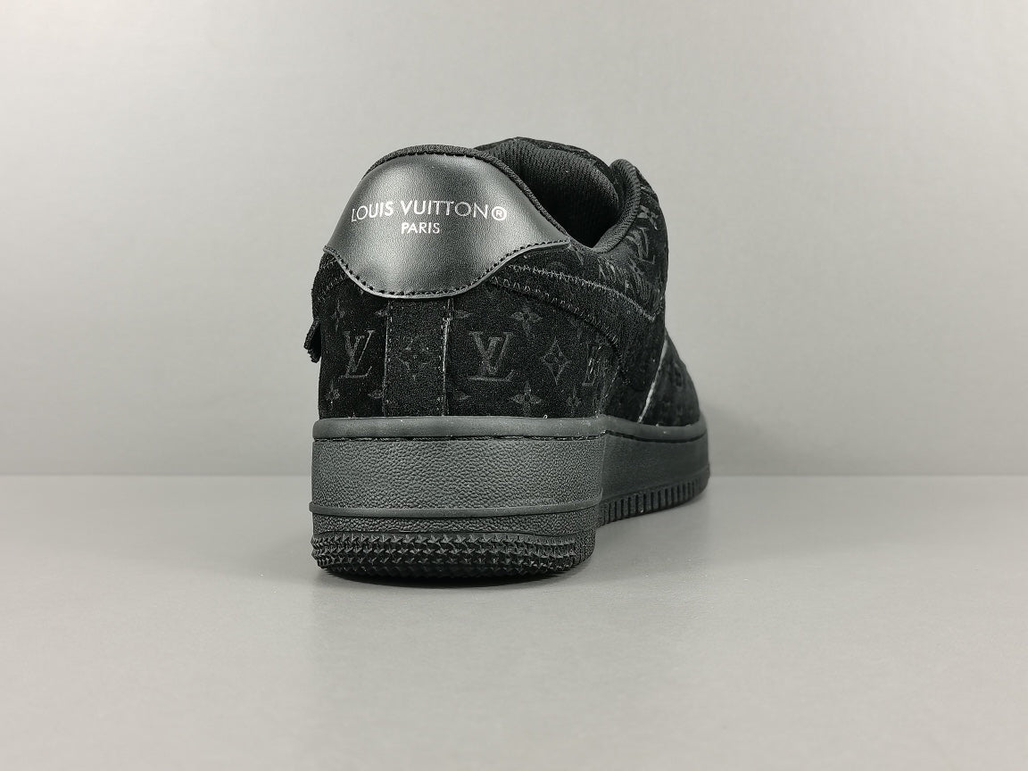 NIKE AIR FORCE 1 x LOUIS VUITTON BLACK/BLACK