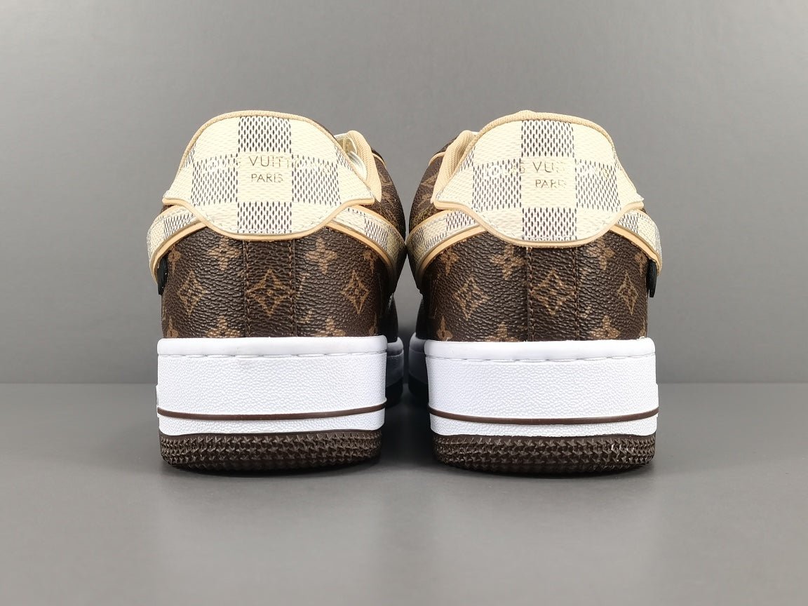 NIKE AIR FORCE 1 x LOUIS VUITTON BROWN