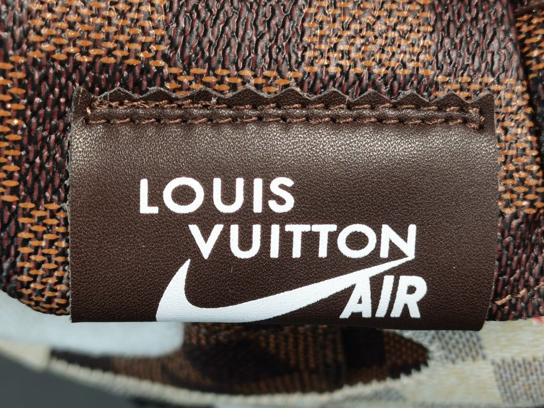 NIKE AIR FORCE 1 x LOUlS VUlTTON BROWN/WHITE