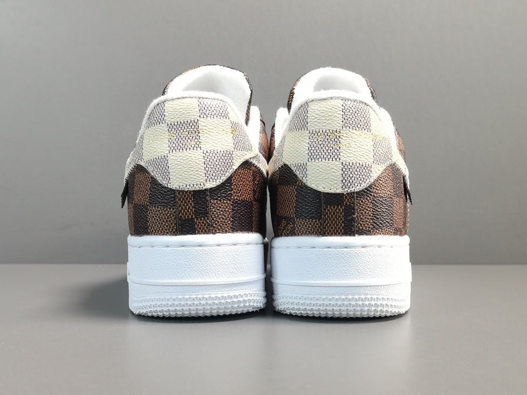 NIKE AIR FORCE 1 x LOUlS VUlTTON BROWN/WHITE